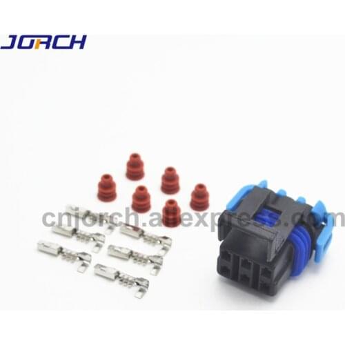 5sets GT Delphi 6pin waterproof auto connector automotive female plug connectors 12052848