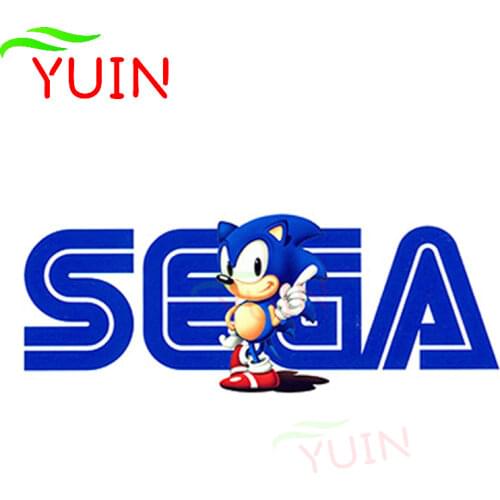 Latest Personality Funny SEGA Sonic Vintage Logo Car Sticker Fashion PVC Decorative Accessories Waterproof Decals 13*5cm