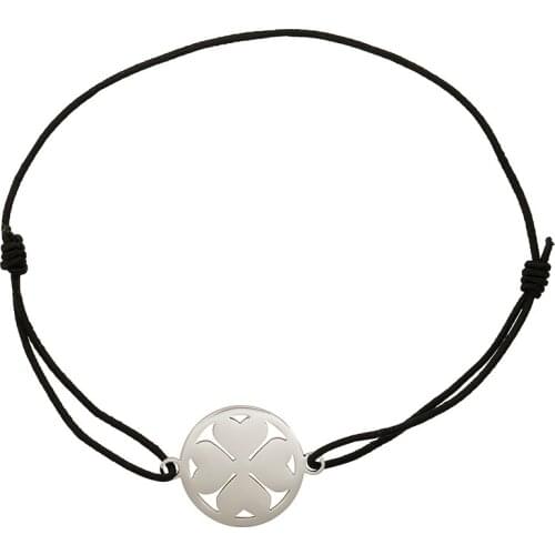 2018 Four leaf clover Charm Bracelets & Bangles Gold Bracelets For Women DIY Pulsera Rope chain Luck Letter Bracelets Jewellery