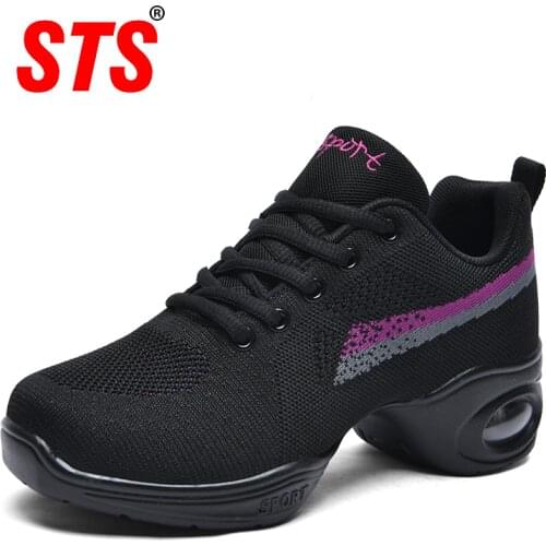 STS Jazz Dance Shoes Womens Sneakers Zapatos De Baile Hip Hop Woman Dancing Shoes Ladies Girl Modern Sports Casual Shoes Female