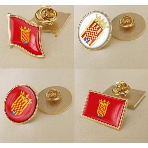 Coat of Arms of Tarragona Province of Spain Flag Lapel Pins/Broochs/Badges