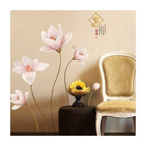 120*130CM 3D Flower Wallpaper Wall Sticker Living Room Bathroom Home Decor Vintage Poster Mural