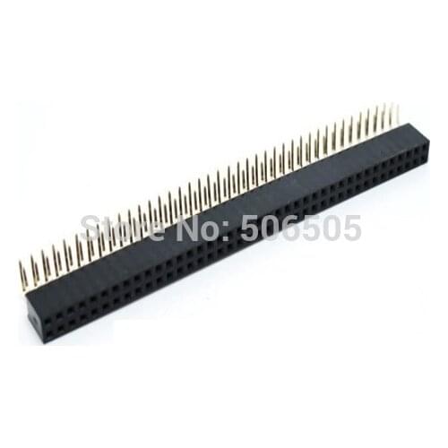 2.54mm distance between 40Pin Female double Row Right Angle Bend Pin Head Connector 10pcs/lot