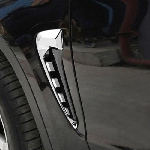 2pcs Car Fender Side Air Vent Cover Trim Sticker Decoration Fit for X5 F15 2014 2015 2016 2017 2018 Car Accessories