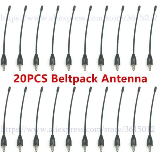 20PCS/lot Beltpack Antenna black colorfit for Sennheiser SK EK 100 300 500 G1 Bodypacks Series
