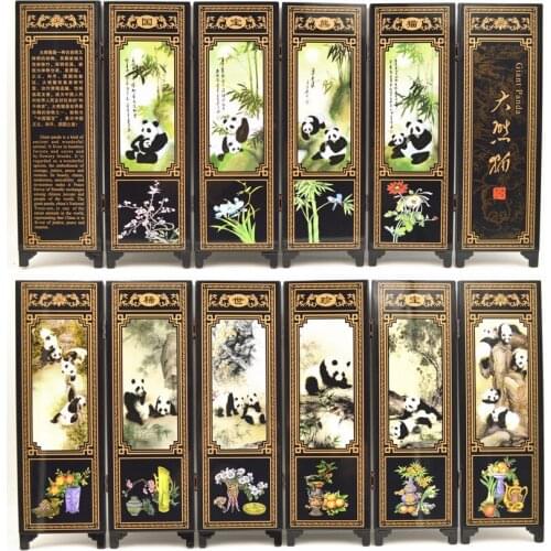 2020 Fashion Kawaii Mini Antiqued Screen with Gift Package Resin Handicraft Ornament Craft Gift Children Toy A624