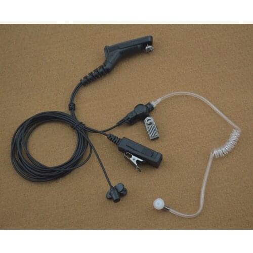 3-Wire Clear Tube Air Acoustic Earphone Earpiece for MOTOTRBO XPR 6550 XIR P8268 DP3404 DP3601 DGP6150