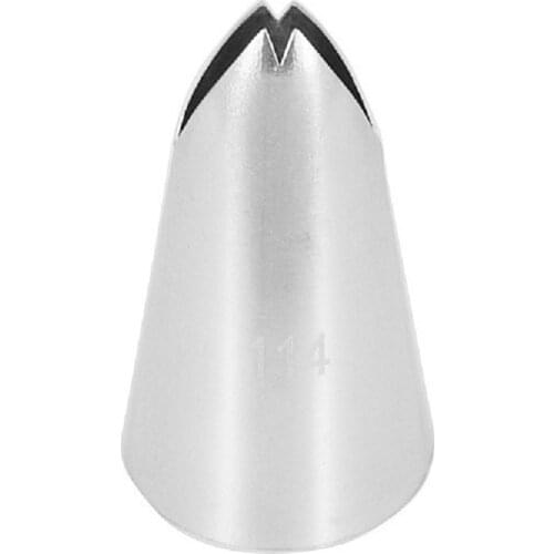 20pcs/lot)Free Shipping FDA High Quality Stainless Steel Cake Decorating Large Leaf Icing Nozzle#114