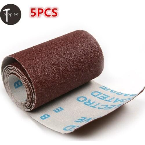 5PCS 80 Grit Wide Emery Cloth Roll 50*9cm For Grinding Polishing Tools Metalworking Dremel Accessories
