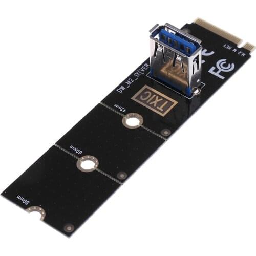 NGFF M.2 to USB3.0 Converter Adapter Graphic card Extender Card M.2 NGFF to PCI-E X16 Slot Transfer Card Mining m2 Riser Card
