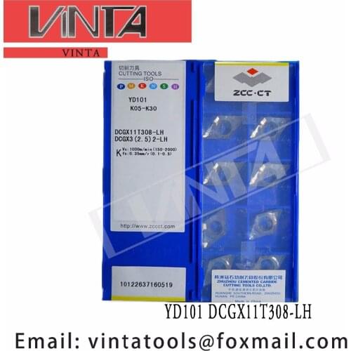 Free shipping high quality 10pcs/lots YD101 DCGX11T308-LH DCGX11T308-LC cnc carbide turning inserts