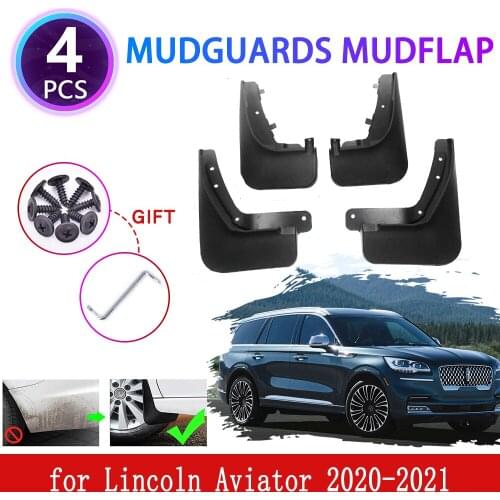 New 4PCS for Lincoln Aviator 2020 2021 Mudguards Mudflaps Fender Mud Flap Splash Mud Retention Guards Protect Car Accessories