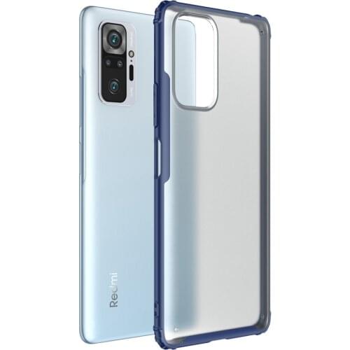 KEYSION Matte Phone Case for Xiaomi Redmi Note 10 10 Pro 5G Transparent Shockproof Back Cover for Redmi Note 10 Pro Max
