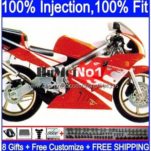 Injection For HONDA NSR250R MC21 PGM3 1990 1991 1992 1993 132MC.66 NSR250 red glossy NSR 250 R RR NSR 250R 90 91 92 93 Fairing