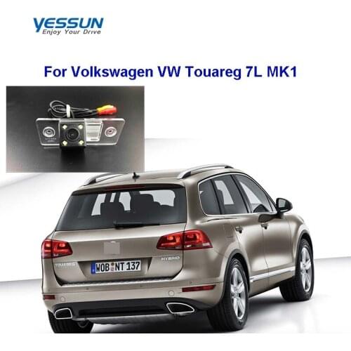 Rear view camera For vw Touareg 7L 2002 2003 2004 2005 2006 2007 2008 2009 2010 CCD night view reverse camera/license plate cam