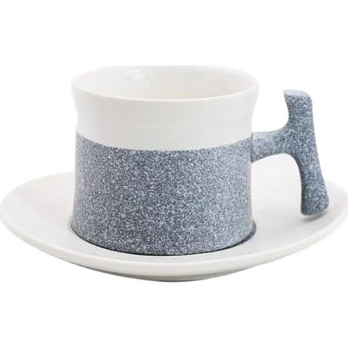 Snowflake Hand-glazed Ceramic Mug Coffee Mug Stained Dirty Cup Hand Pinch Klein Blue Mark Milk Cup