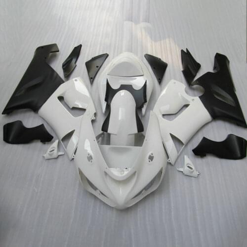 Customized Motorcycle fairings kit for KAWASAKI Ninja 2005 2006 ZX6R sport fairing kits ZX 6R ZX636 05 06 white black+tank cover