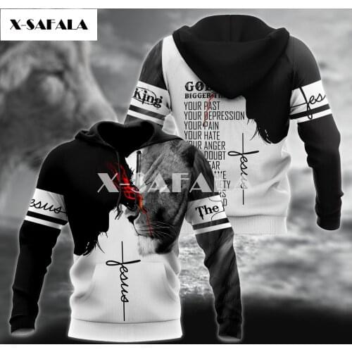 Christian Jesus Catholic 3D Print XS-7XL Hoodie Man Women Harajuku Outwear Zipper Pullover Sweatshirt Unisex-3