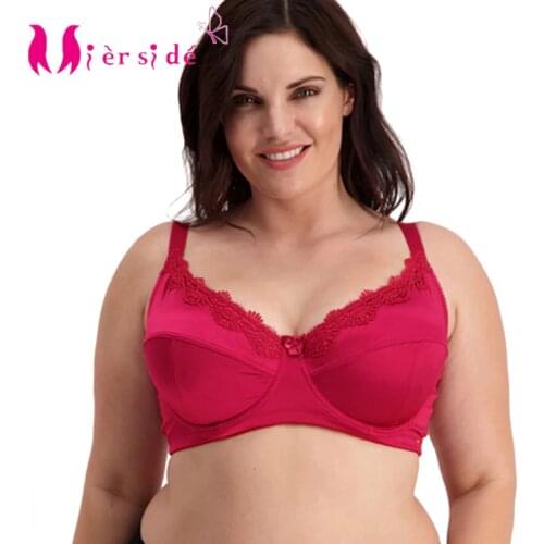 Mierside 953 Plus Size Bra with Solid Embroidery Women Underwear lingerie Big Bralette Everyday Intimate 36-46C/D/DD/DDD/E/F/G