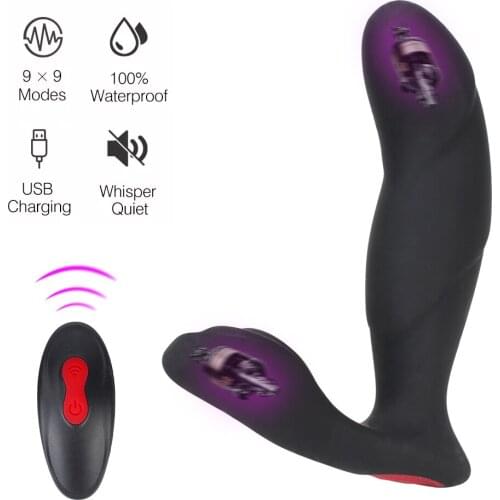 Male Butt Plug Prostate Massager Sex Toy For Men Woman G-Spot Clitoris Stimulation Anal Vibrator Anus Vibrating 9 Modes