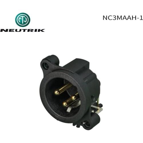 NEUTRIK NC3MAAH-1 3 pole male XLR receptacle Balanced circuit board PCB welding XLR socket