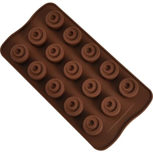 New Mini Round Cylindrical Silicone Chocolate Mold DIY High Temperature Resistant Non-stick Mold Easy To Demold Fondant Molds