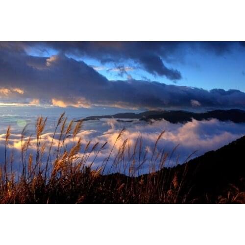 Wholesale cotton canvas printed painting from Nuture photo of clouds picture as Long-term perspective , fine are for home decor