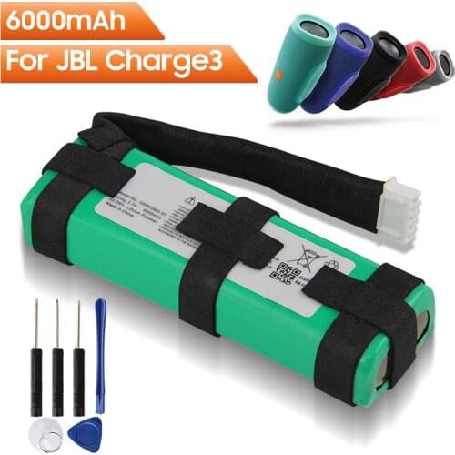 Original Replacement Battery GSP872693 03 GSP1029102A For JBL Charge3 Charge 3 Bluetooth Audio Outdoor Speaker Battery 6000mAh