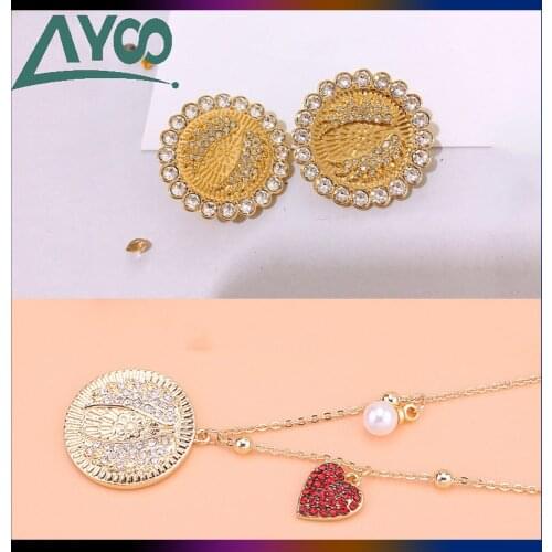 AYOO SWA High Quality 1:1, Goddess Of Luck Wing Necklace Angel Wing Decoration Crystal Female Clavicle Necklace Fashion Jewelry