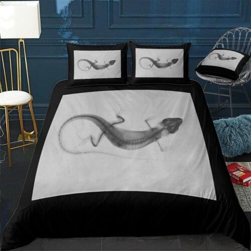 Animal X ray Quilt Cover Pillowcase 3Piece Comforter Bedding Set With Pillow Case Single Double Duvet Cover Home Decora