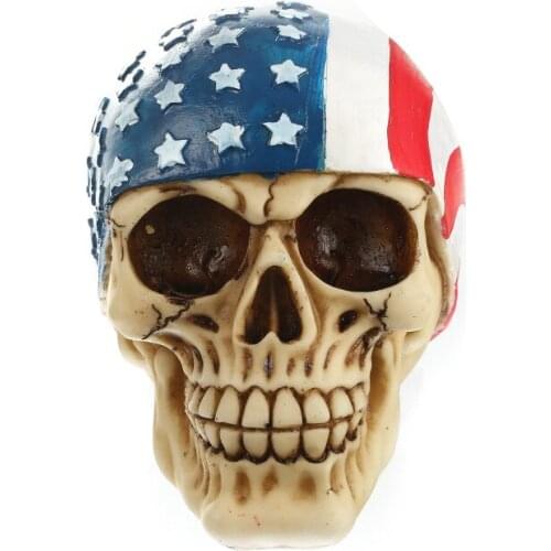QT0003 Silicone Halloween Skull Silicone Mould Head Soap Cake Chocolate Mold Kitchen Handmade Soap Mold 3d American Flag Skull
