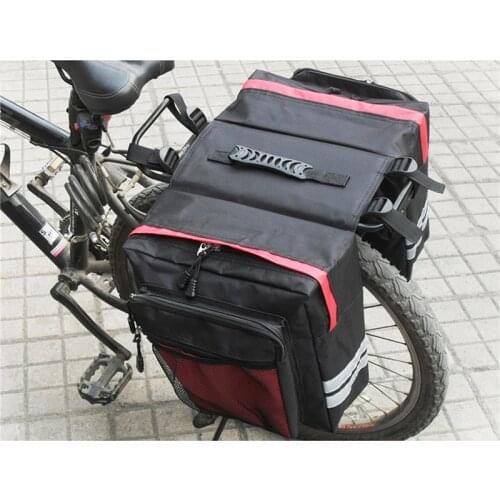 MTB Bicycle Carrier Bag Rear Rack Bike Trunk Bag Luggage Pannier Back Seat Double Side Cycling Bycicle Bag Durable Travel