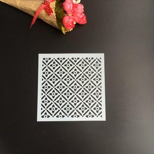 1Pcs 13*13cm Scapbook Stencil Cake Decorating Tool scrapbooking DIY Decorating Stencil Fondant Pattern Printing Spray Template