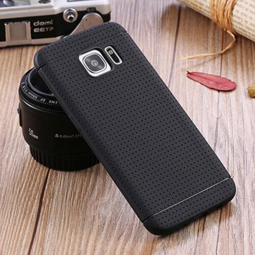 Heavy Thick coque case for samsung galaxy s7 edge SM-G935F silicone TPU material Imitation slip soft cover for galaxy s7 capa