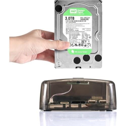 Usb3.0 To Sata/ide Dual Bay Hard Drive Docking Station For 2.5inch/3.5inch Hdd Enclosure M2 Tf Sd Slot For Tv Laptop