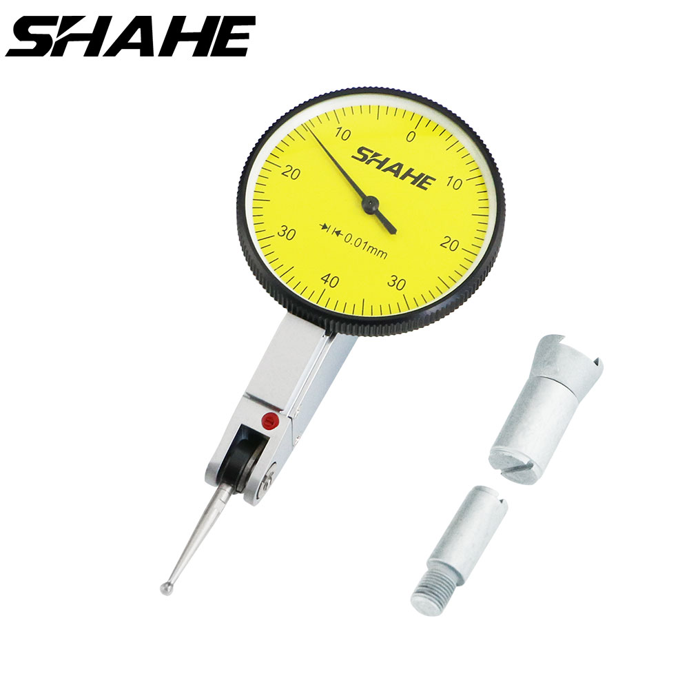 SHAHE high quality dial test indicator 0.01 mm dial indicator dial test indicator gauge dial gauge 0-0.8 mm
