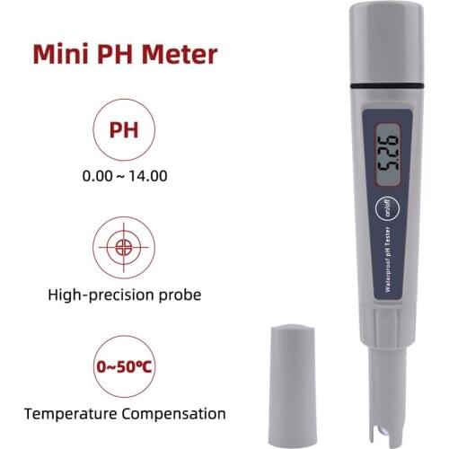 Yieryi New PH-032K Waterproof Mini pH Meter ATC digital water quality tester accuracy 0.1 fish tank aquarium pH tester