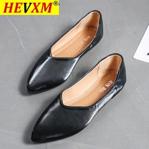 2021 Plus Size Womens Shoes, Casual Soft Flat Shoes, Solid Color Boat Shoes (Pointed Toe) Platform Shoes Women Shoes