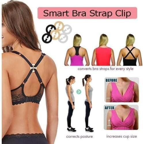 12pcs Smart Bra Strap Clip New Invisible Bra Buckle Shadow-Shaped Underwear Buckle Bra Clips Strap Holders Dropshipping