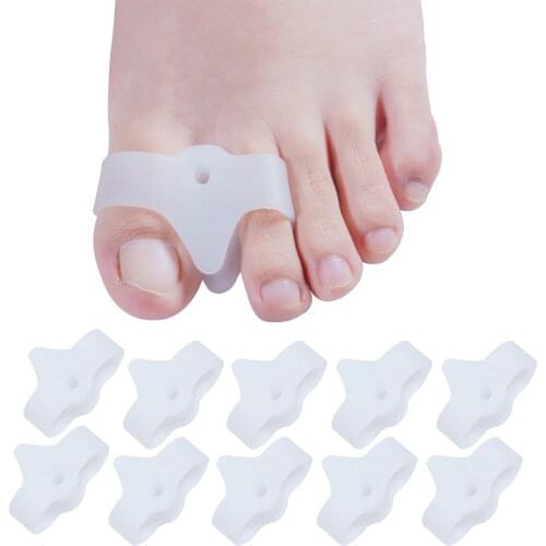 2pcs/pair Hallux Valgus Orthotics Toe Separator Corrector Bunion Adjuster Pain Relief Foot Care Foot Massager C1396