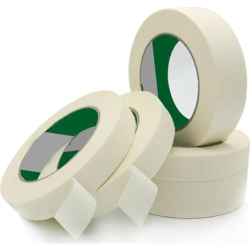 5pcs/lot beige color paper tape wall decoration masking color separation adhensive toy painting automobile spraying crepe tape