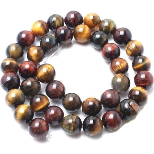 A+ Natural Stone Beads Tiger Eye Stone Beads For Jewelry Making Pick Size 4mm-10mm Bracelet beads Free Shipping