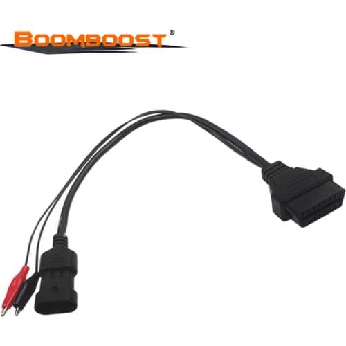 OBD-II Connector Adapter Auto Car Cable obd For fiat 3pin Diagnostic Cable Fit For Fiat/Alfa/Lancia to 16 Pin OBDII OBD2
