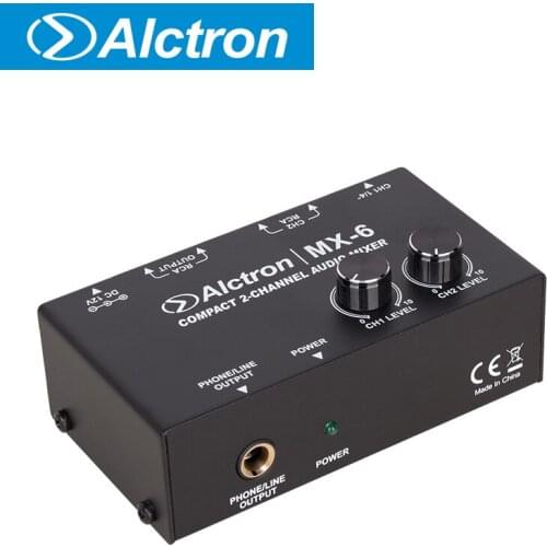 Alctron MX-6 mixer used in stage performance, studio recording