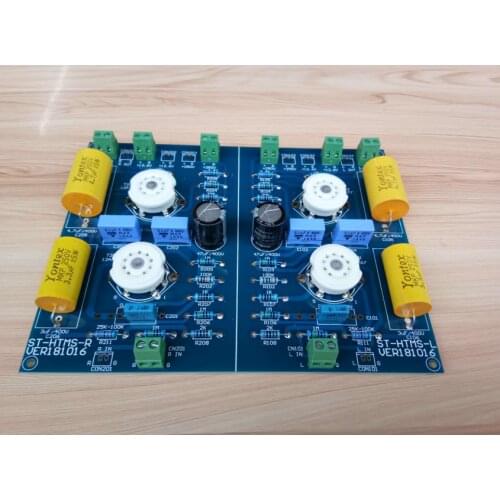 Assembeld Hifi12AX7+ 12AT7 Tube Preamplifier Board Hetian Maos Circuit L17-33
