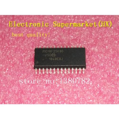 Free shipping 10pcs/lot PIC18F25K80-I/SO 18F25K80-I/SO PIC18F25K80 18F25K80 SOP-28 IC In stock