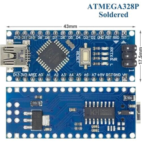 Freeshipping ! 50PCS Nano V3 3.0 controller compatible nano CH340 USB driver NO CABLE NANO V3.0