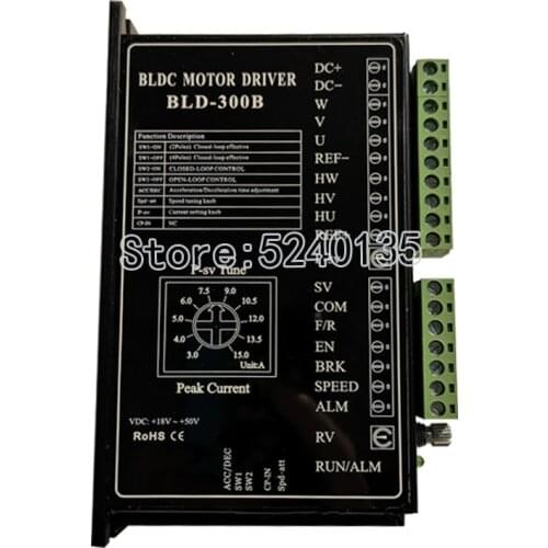 24V 36V 48V BLDC Motor Driver 300W 18V-50V DC Brushless DC Motor Driver Controller BLD-300B