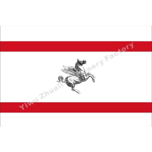 Italy of the Tuscany of Flag 150X90cm (3x5FT) 120g 100D Polyester Double Stitched High Quality Banner Free Shipping