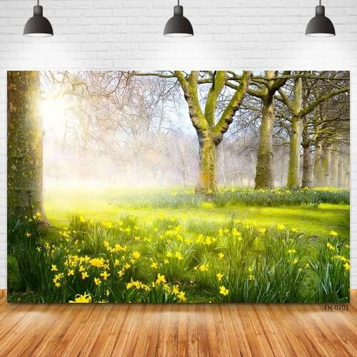 Spring Blossom Flower Floret Garden Tree Photo Studio Background For Baby Birthday Photography Outdoor Scenic Backdrop Photocall